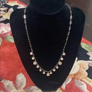 Elegant Gold Necklace with Round Pendant Accents